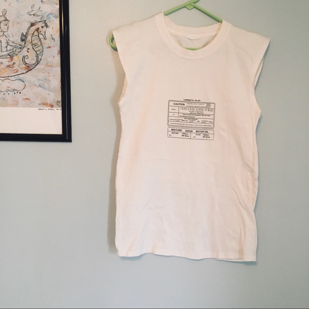 Vintage lambretta sleeveless